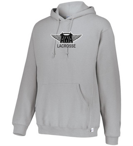 AWA-LAX-091-1 - Russell Athletic Unisex Dri-Power Hooded Sweatshirt - AWA Lacrosse Logo