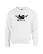 Load image into Gallery viewer, AWA-LAX-304-1 - Gildan Adult 8 oz., 50/50 Fleece Crew - AWA Girls Lacrosse Logo