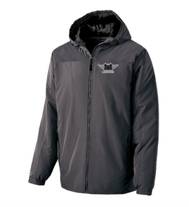 AWA-LAX-402-1 - Holloway Bionic Hooded Jacket - AWA Girls Lacrosse Logo