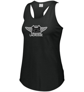 AWA-LAX-514-1 - Augusta Ladies Lux Tri-Blend Tank - AWA Girls Lacrosse Logo