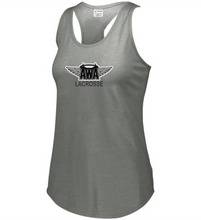 Load image into Gallery viewer, AWA-LAX-514-1 - Augusta Ladies Lux Tri-Blend Tank - AWA Girls Lacrosse Logo