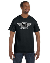Load image into Gallery viewer, AWA-LAX-535-1- Jerzees Dri-Power Short Sleeve T-Shirt - AWA Lacrosse Logo