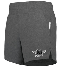 Load image into Gallery viewer, AWA-LAX-731-1 - Holloway Ladies Ventura Soft Knit Shorts (5 Inch Inseam) - AWA Lacrosse Logo