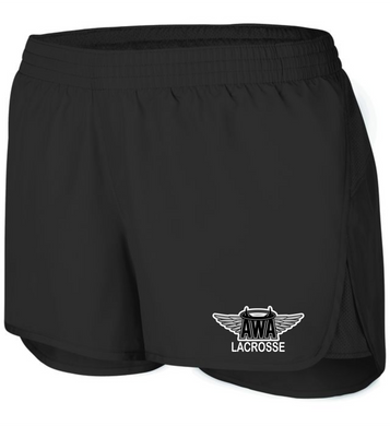 AWA-LAX-733-1 - Augusta Ladies Wayfarer Shorts (3 1/2 Inch Inseam) - AWA Girls Lacrosse Logo