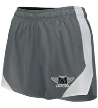 Load image into Gallery viewer, AWA-LAX-742-1 - Holloway Ladies Olympus Shorts (4 Inch Inseam) - AWA Girls Lacrosse Logo