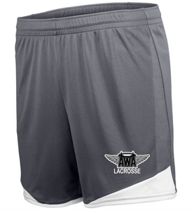 AWA-LAX-743-1 - High Five Ladies Stamford Soccer Shorts (5 1/2 Inch Inseam) - AWA Girls Lacrosse Logo