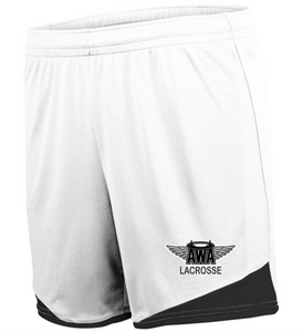 AWA-LAX-743-1 - High Five Ladies Stamford Soccer Shorts (5 1/2 Inch Inseam) - AWA Girls Lacrosse Logo