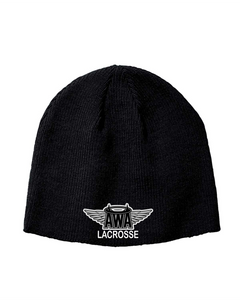 AWA-LAX-906 - Big Accessories Knit Beanie - AWA Girls Lacrosse Logo