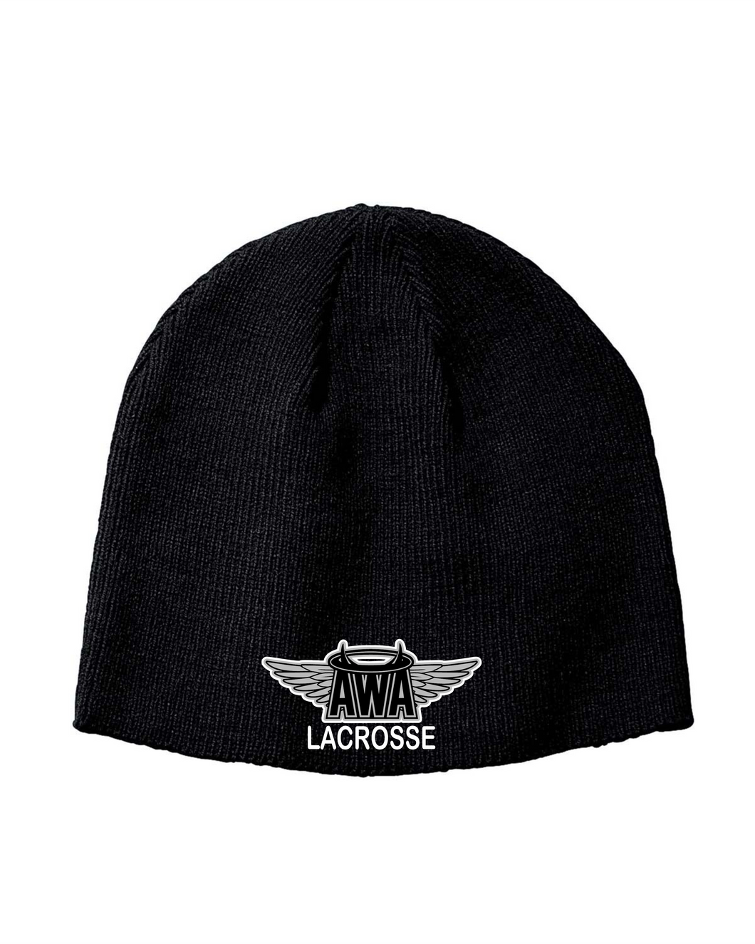 AWA-LAX-906 - Big Accessories Knit Beanie - AWA Girls Lacrosse Logo