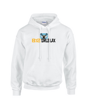 Load image into Gallery viewer, B12-LAX-306-2 - Gildan-Hoodie - B-12 Girls LAX Bee Logo