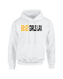 B12-LAX-306-3 - Gildan-Hoodie - B-12 Girls LAX Logo