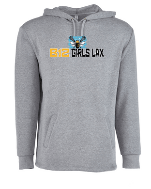 B12-LAX-314-2 - Next Level Adult PCH Pullover Hoodie - B12 Girls LAX Bee Logo