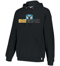 Load image into Gallery viewer, B12-LAX-321-2 - Russell Athletic Unisex Dri-Power® Hooded Sweatshirt - B12 Girls LAX Bee Logo
