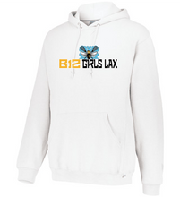Load image into Gallery viewer, B12-LAX-321-2 - Russell Athletic Unisex Dri-Power® Hooded Sweatshirt - B12 Girls LAX Bee Logo