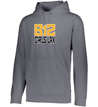 Load image into Gallery viewer, B12-LAX-325-4 - Augusta Wicking Fleece Hoodie Pullover - B-12 Girls LAX Stack Logo