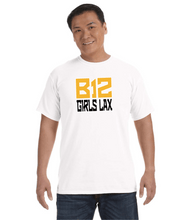 Load image into Gallery viewer, B12-LAX-468-4 - Comfort Colors Adult Heavyweight T-Shirt - B12 Girls LAX Stack Logo