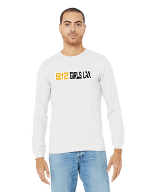 B12-LAX-473-3 - Bella + Canvas Unisex CVC Jersey Long-Sleeve T-Shirt - B12 Girls LAX Logo