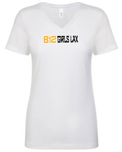 Load image into Gallery viewer, B12-LAX-475-3 - Next Level Apparel Ladies&#39; Ideal V - B12 Girls LAX Logo