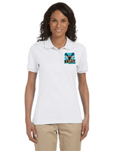 Load image into Gallery viewer, B12-LAX-508-1 - Jerzees 5.6 oz. SpotShield™ Jersey Polo - B12 Girls LAX Bee Honeycomb Logo