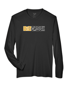 B12-LAX-624-3 - Team 365 Zone Performance Long-Sleeve T-Shirt - B12 Girls LAX Logo