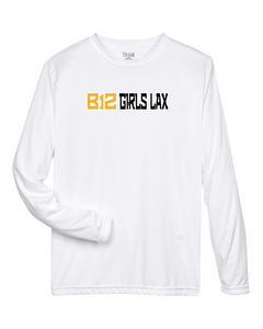 B12-LAX-624-3 - Team 365 Zone Performance Long-Sleeve T-Shirt - B12 Girls LAX Logo