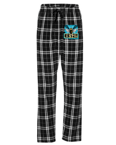 B12-LAX-701-1 - Boxercraft Ladies' "Haley" Flannel Pant with Pockets - B12 Girls LAX Bee Honeycomb Logo