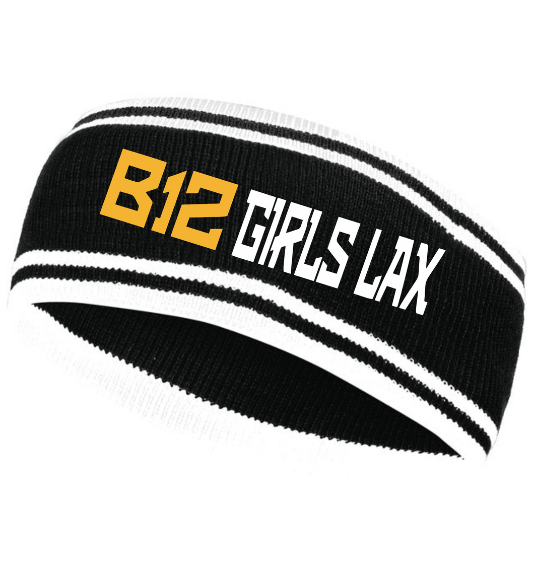 B12-LAX-899-3 - Holloway Headband - B12 Girls LAX Logo