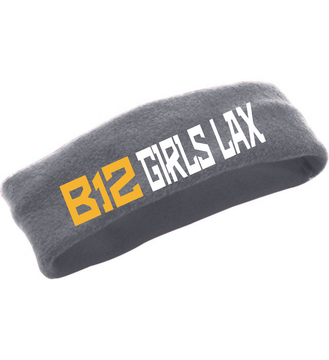 B12-LAX-901-3 - Augusta Chill Fleece/Headband/Earband - B12 Girls LAX Logo