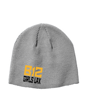 Load image into Gallery viewer, B12-LAX-906-4 - Big Accessories Knit Beanie - B12 Girls LAX Stack Logo