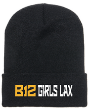 Load image into Gallery viewer, B12-LAX-908-3 - Yupoong Adult Cuffed Knit Beanie - B12 Girls LAX Logo
