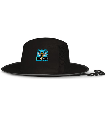 B12-LAX-895-1 - Pacific Perforated Legend Boonie Bucket Hat- B12 Girls LAX Bee Honeycomb Logo