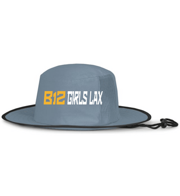 B12-LAX-895-3 - Pacific Perforated Legend Boonie Bucket Hat- B12 Girls LAX Logo