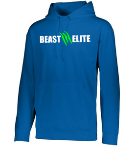 BEAST-LAX-105-1 - Augusta Wicking Fleece Hoodie Pullover - BEAST Elite Claw Logo