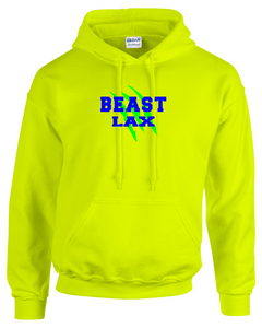 BEAST-LAX-303-2 - Gildan Adult Heavy Blend 8 oz., 50/50 Fleece Hoodie - BEAST LAX Logo