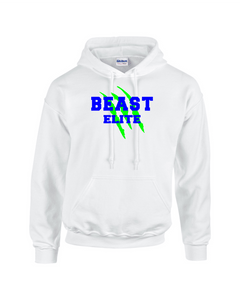 BEAST-LAX-303-3 - Gildan Adult Heavy Blend 8 oz., 50/50 Fleece Hoodie - BEAST Elite Logo