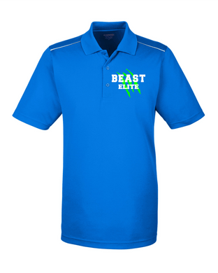 BEAST-LAX-505-3 - CORE365 Radiant Performance Piqué Polo with Reflective Piping - BEAST Elite Logo