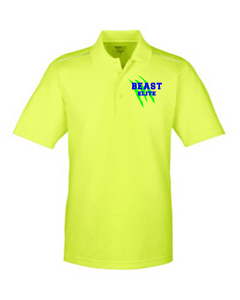BEAST-LAX-505-3 - CORE365 Radiant Performance Piqué Polo with Reflective Piping - BEAST Elite Logo