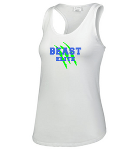 BEAST-LAX-514-3 - Augusta Ladies Lux Tri-Blend Tank - BEAST Elite Logo