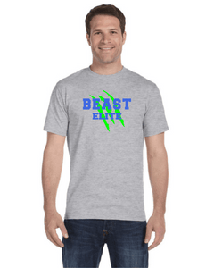 BEAST-LAX-517-3 - Gildan Adult 5.5 oz., 50/50 Short Sleeve T-Shirt - BEAST Elite Logo