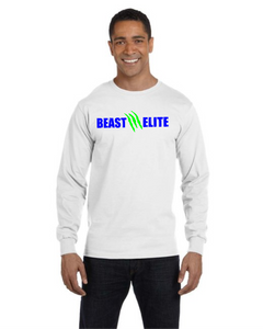 BEAST-LAX-518-1 - Gildan 5.5 oz., 50/50 Long-Sleeve T-Shirt - BEAST Elite Claws Logo