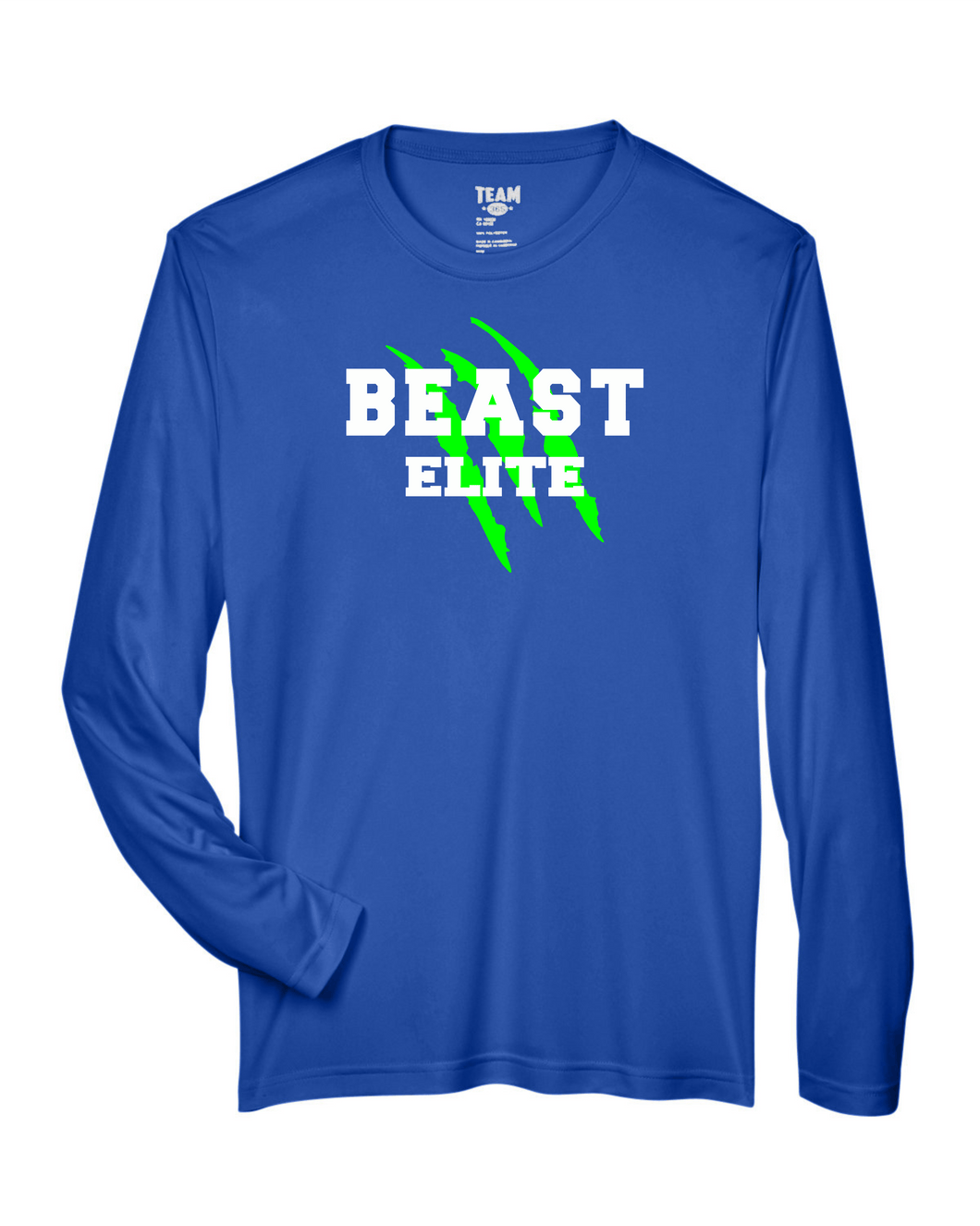 BEAST-LAX-624-3 - Team 365 Zone Performance Long-Sleeve T-Shirt - BEAST Elite Logo