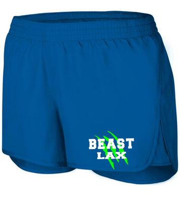 BEAST-LAX-733-2 - Augusta Ladies Wayfarer Shorts (3 1/2 Inch Inseam) - BEAST LAX Logo