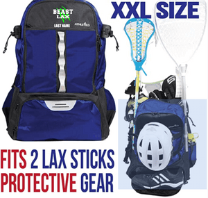 BEAST-LAX-A01-2 - ATHLETICO ATTACK XXL LACROSSE BAG - BEAST LAX & Player's Last Name