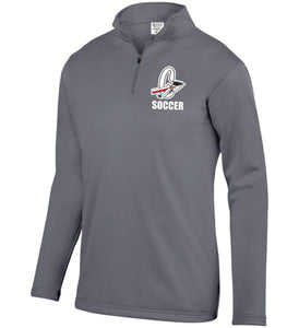 CHS-SOC-102-1 - Augusta 1/4 Zip Wicking Fleece Pullover-Cherokee "C" Soccer Logo