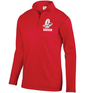 CHS-SOC-102-1 - Augusta 1/4 Zip Wicking Fleece Pullover-Cherokee "C" Soccer Logo