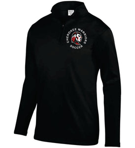 CHS-SOC-102-6 - Augusta 1/4 Zip Wicking Fleece Pullover-Cherokee Warrior Soccer Logo