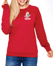 Load image into Gallery viewer, Item CHS-SOC-106A Next Level Unisex French Terry Raglan Crew - Cherokee &quot;C&quot; Soccer Logo