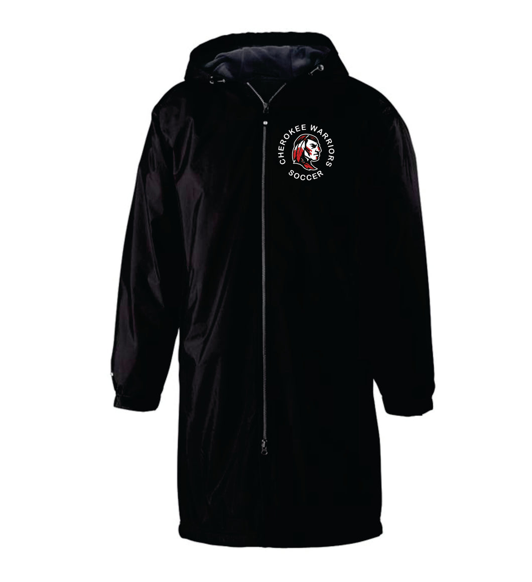 CHS-SOC-421-6 - Holloway Conquest Jacket - KNEE Length - Cherokee Warrior Soccer Logo