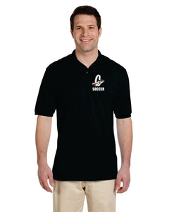 CHS-SOC-502-1 - Jerzees 5.6 oz. SpotShield™ Jersey Polo - Cherokee "C" Soccer Logo