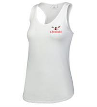 Load image into Gallery viewer, CHS-LAX-634-1 - Augusta Ladies Lux Tri-Blend Tank - Warrior Lacrosse Logo